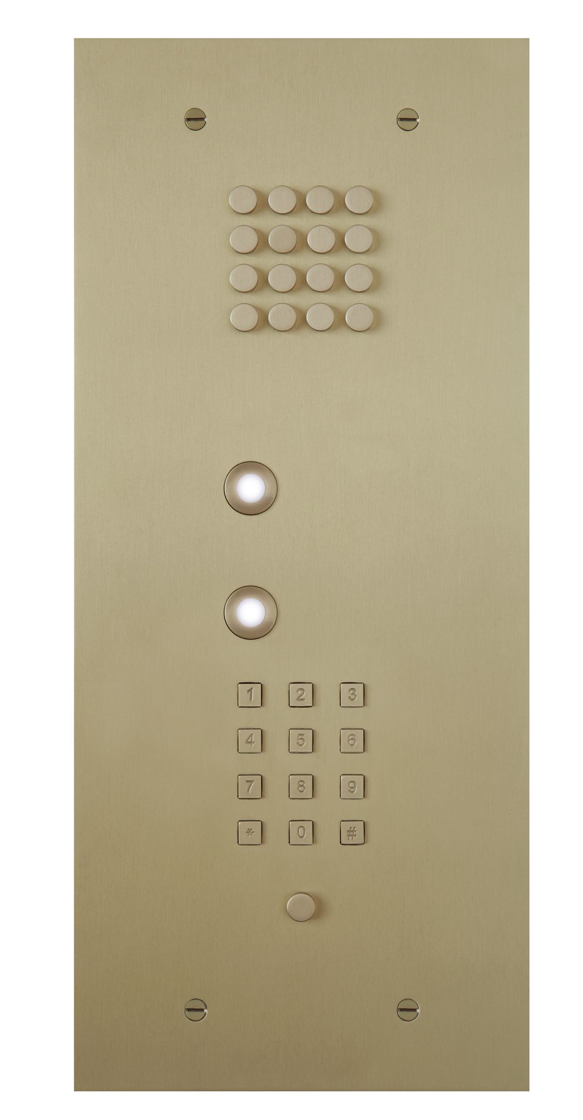 Wizard Bronze gold IP 2 buttons small keypad